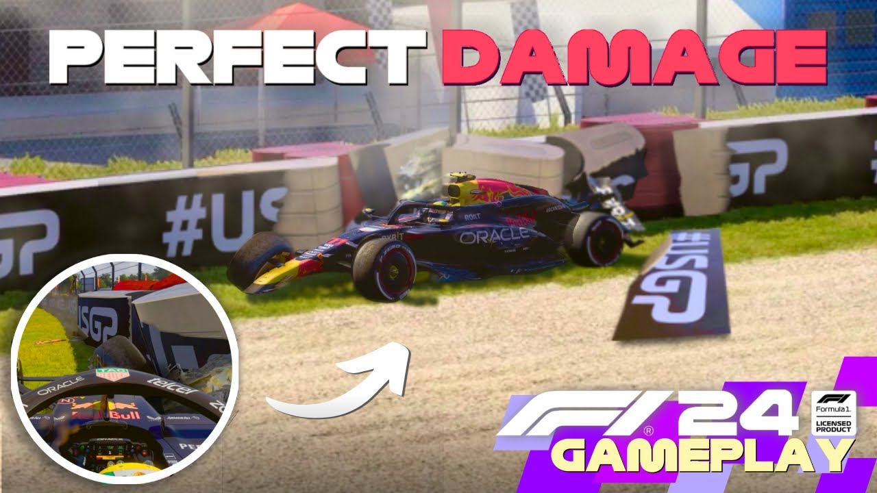 F1 24 but it has EXTREME DAMAGE | F1 24 VFX #7