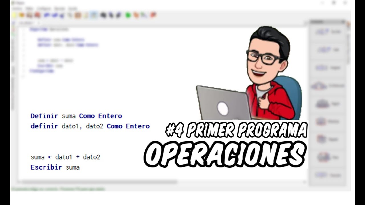 Curso de Pseudocódigo desde Cero | #4 Primer Programa (Operaciones)