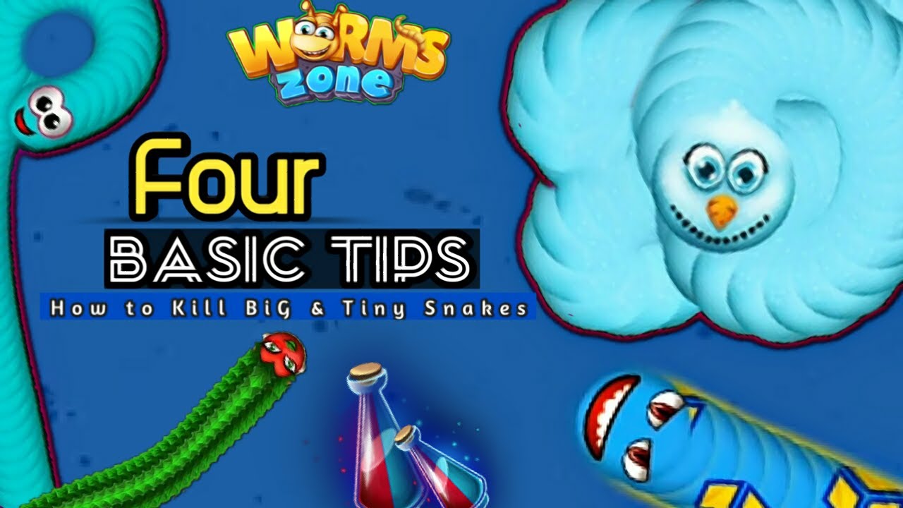 Four Basic Tips about WormZone.io pro player - How to kill Big Snakes