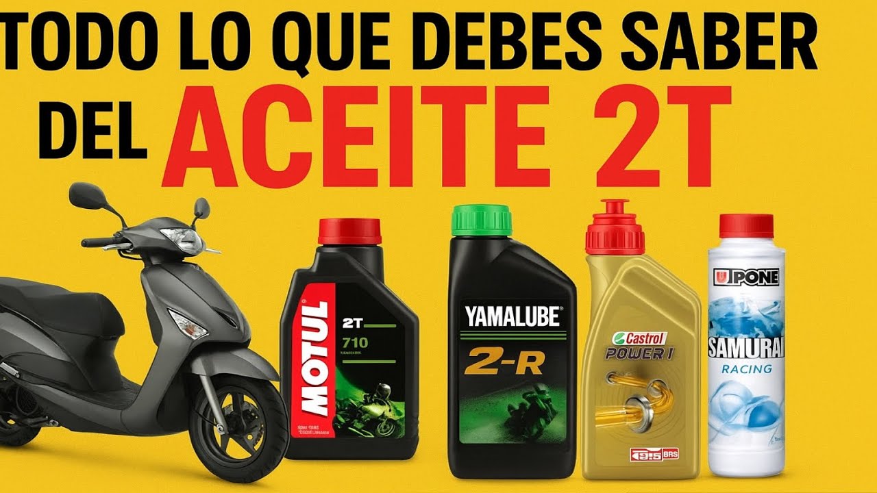 ⭐ &ldquo;Aceite 2T: Tipos, Mezcla Correcta y Marcas Recomendadas 🚀🏍️&rdquo;