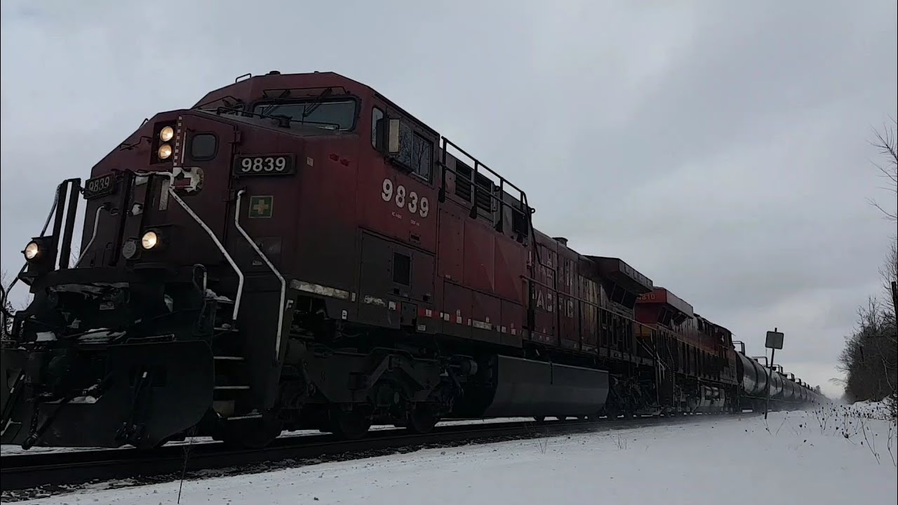 Canadian Pacific 231 westbound at Bedell, Ontario. February 14, 2026.