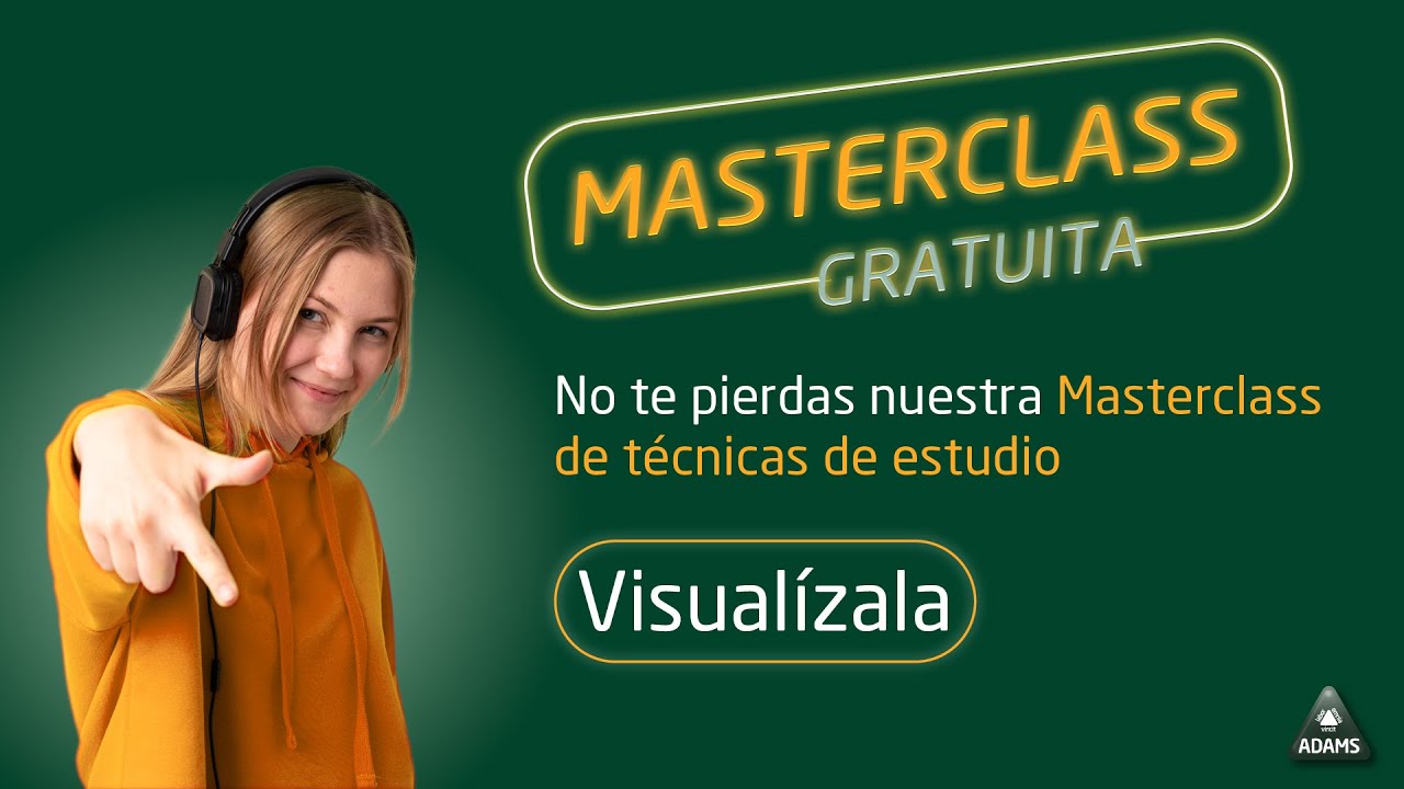 Masterclass - “Cómo estudiar en 3 horas y que valga por 6”