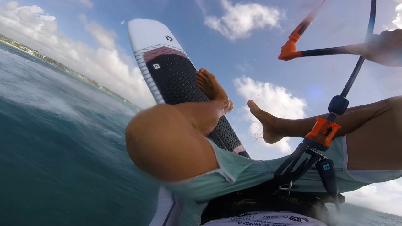 Strapless Kitesurfing GoPro Simon Joosten Barbados Duotone