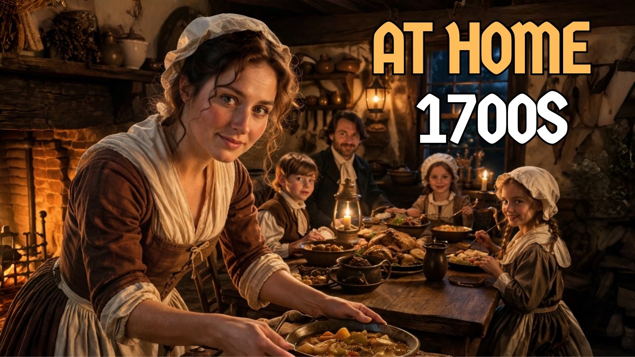 Evenings Inside a Normal Home in the 1700s | History for Sleep