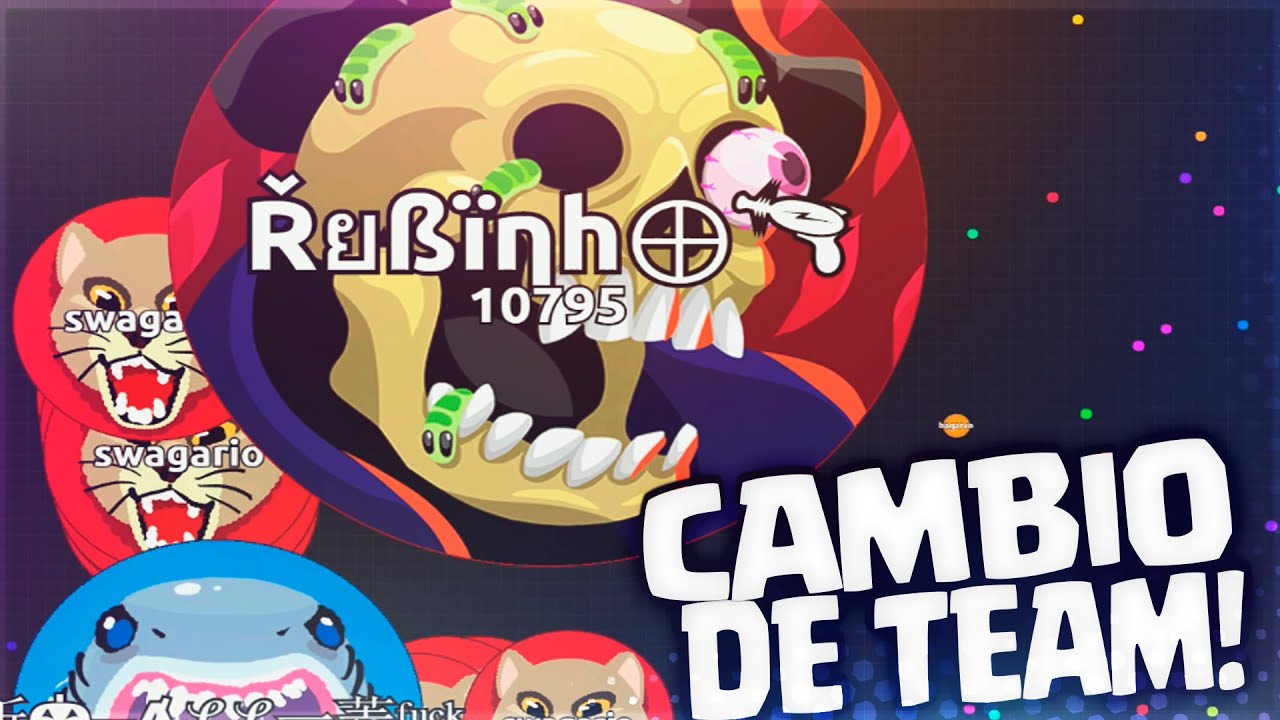 CAMBIO DE TEAM!! | Agar.io | Rubinho vlc