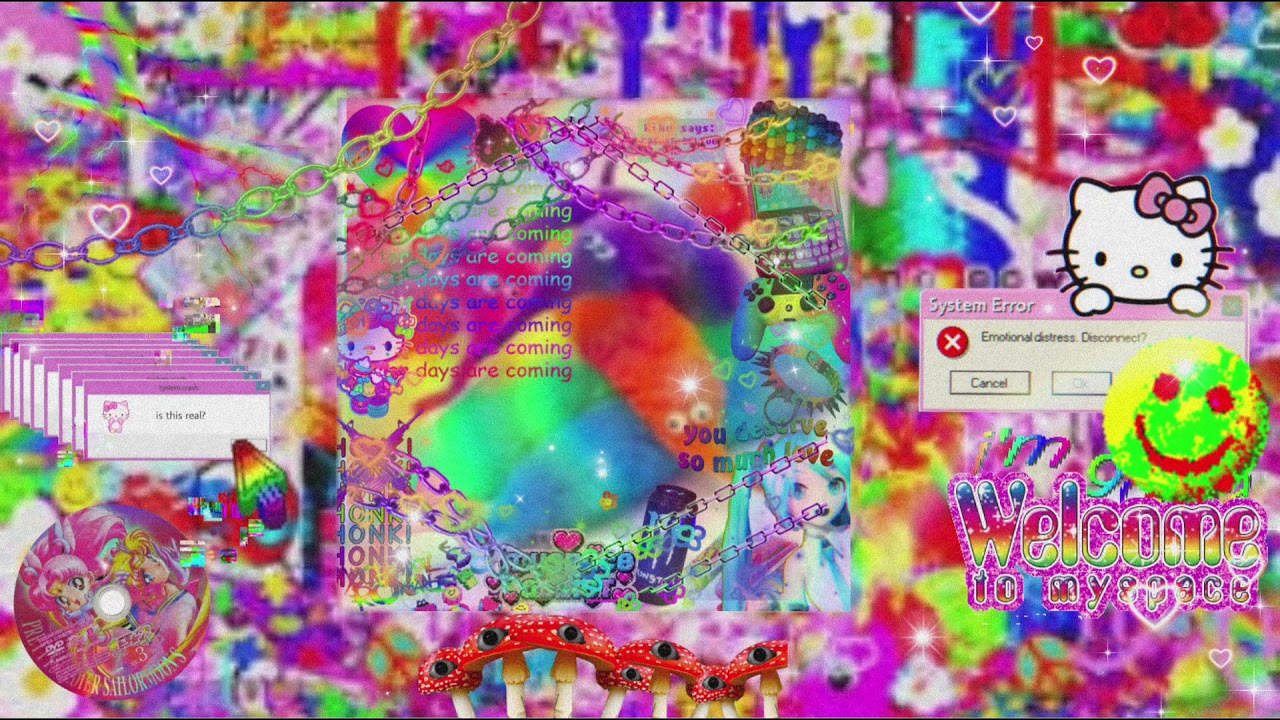 &ldquo; i feel dizzy&rdquo; | a webcore/rainbowcore playlist🌈⛓🦷