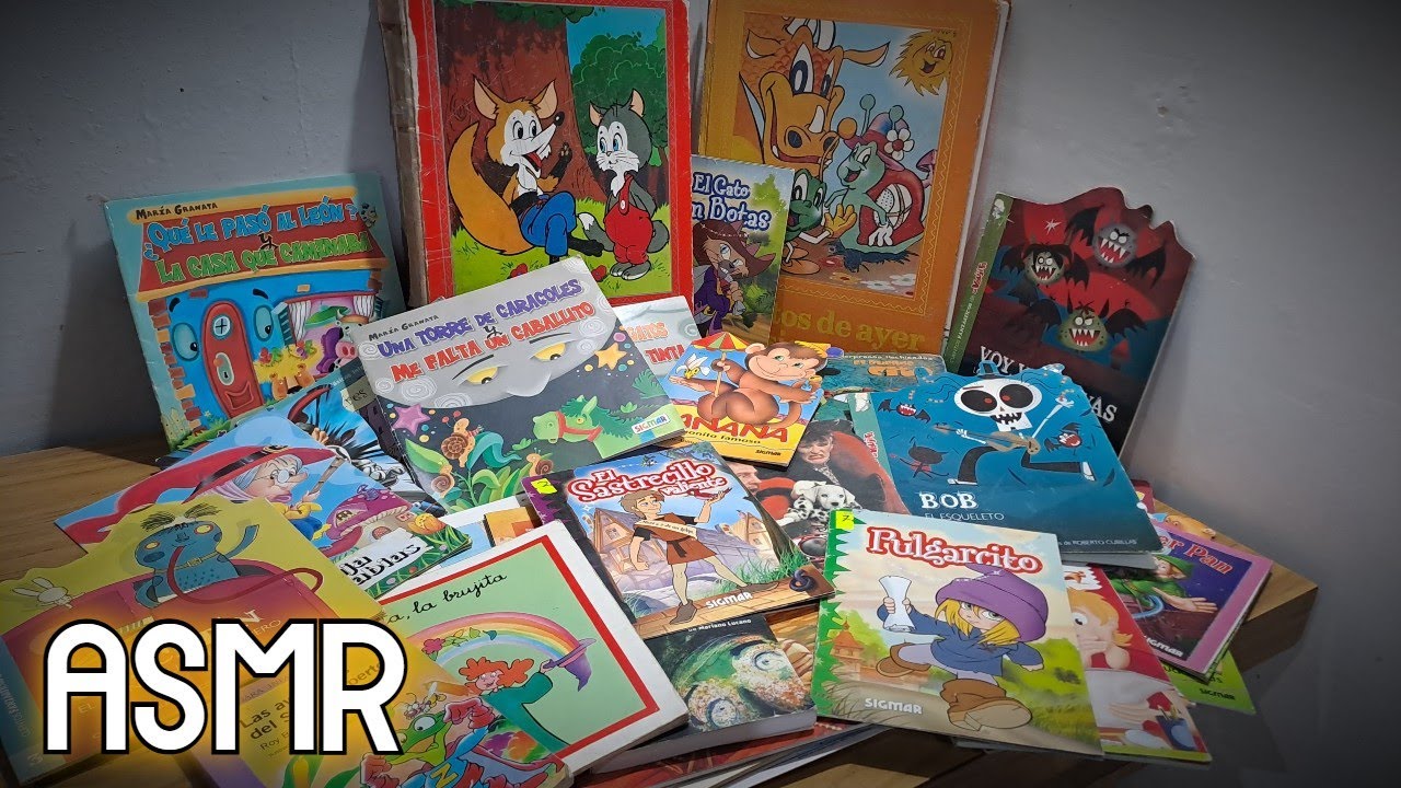 ASMR - TE MUESTRO UNA COLECCIÓN DE CUENTOS