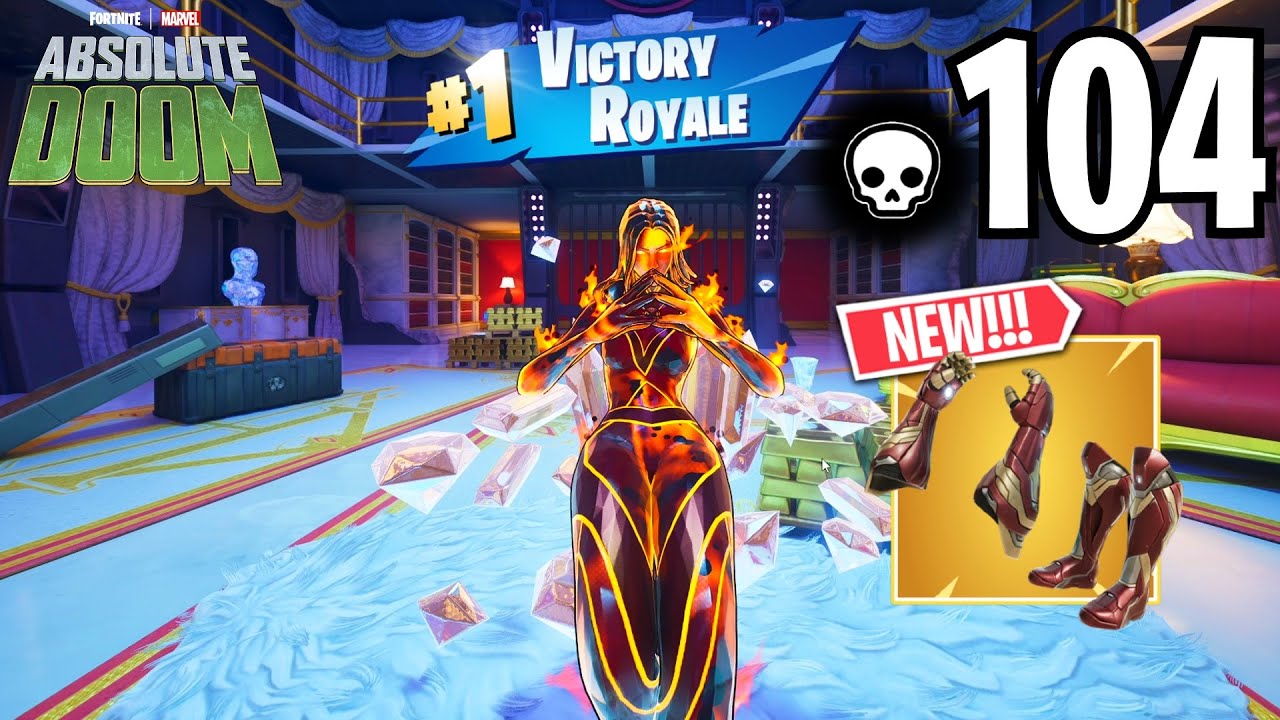 104 Elimination Solo vs Squads WINS Full Gameplay (NEW MARVEL FORTNITE CHAPTER 5 SEASON 4)!