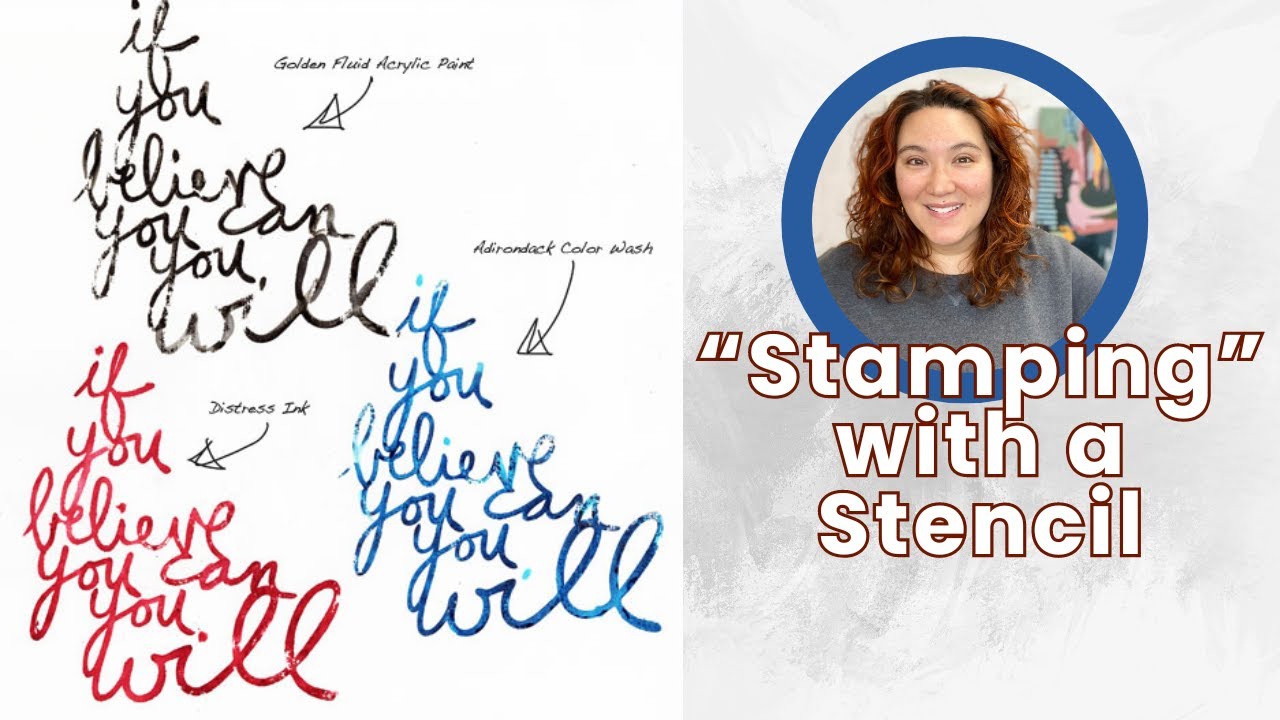Stamping With a Stencil