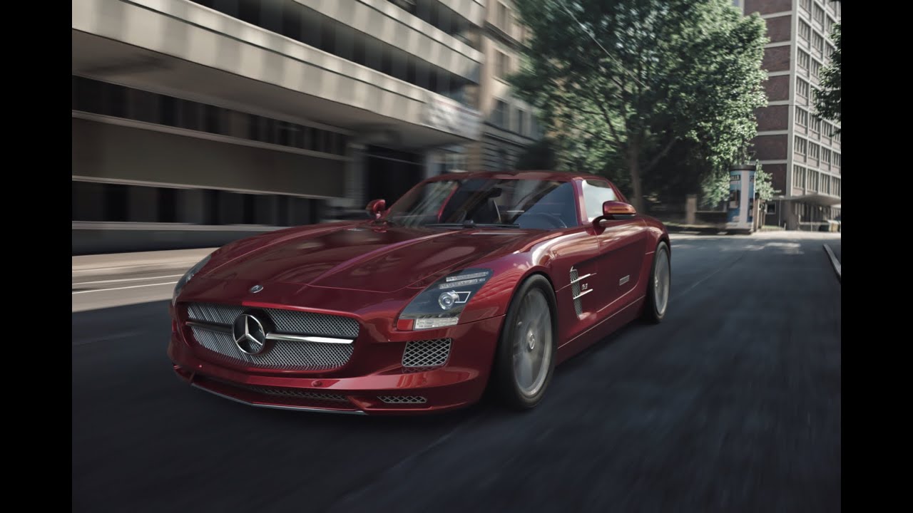 Automotive Speed on Road: Keyshot Rendering & Luminar AI Post-Processing