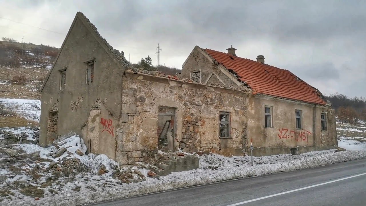 Отрић - Selo Otrić između Gračaca i Knina