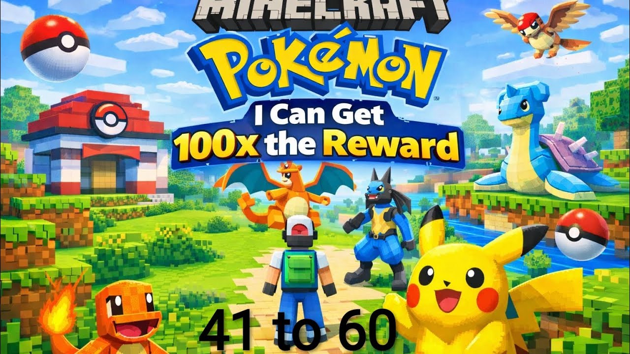 Minecraft Pokémon: I Can Get 100x the Reward 41 to 60 