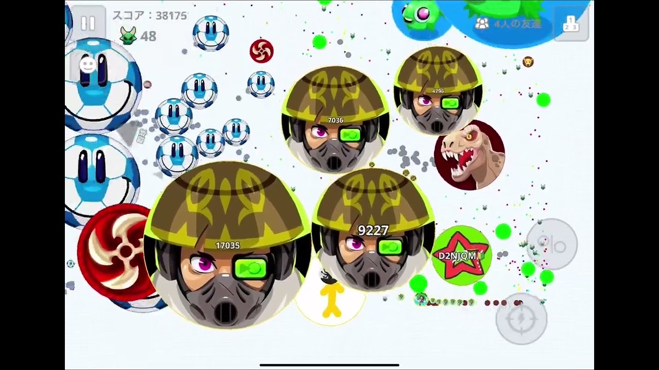 【Agar.io Mobile】Win Collection👑／好プレー集（ぼつ）