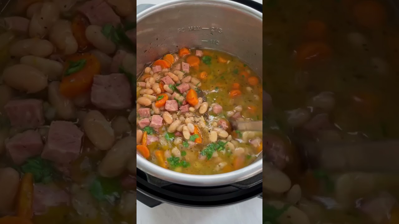 Instant Pot Ham and Bean Soup