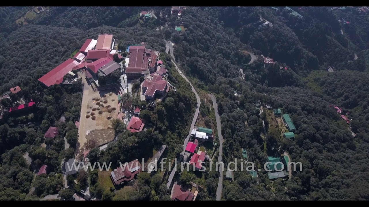 Mussoorie aerial flight: Wynberg Allen School, Balahissar, Jharipani and Motidhar