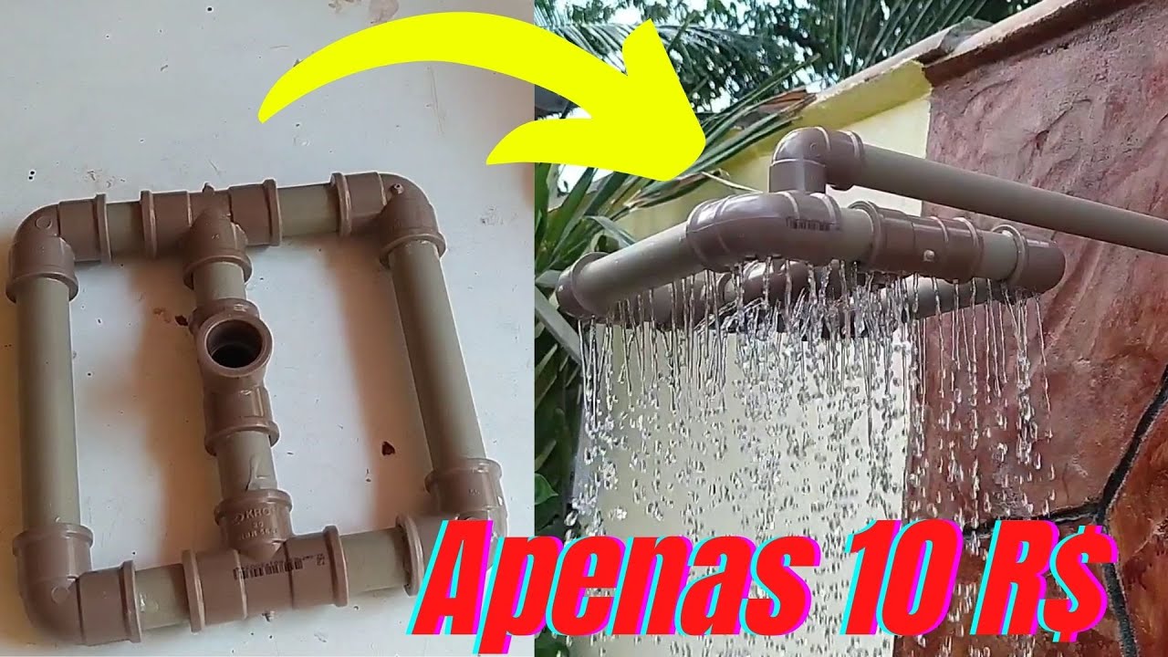 Como fazer chuveiro com cano PVC