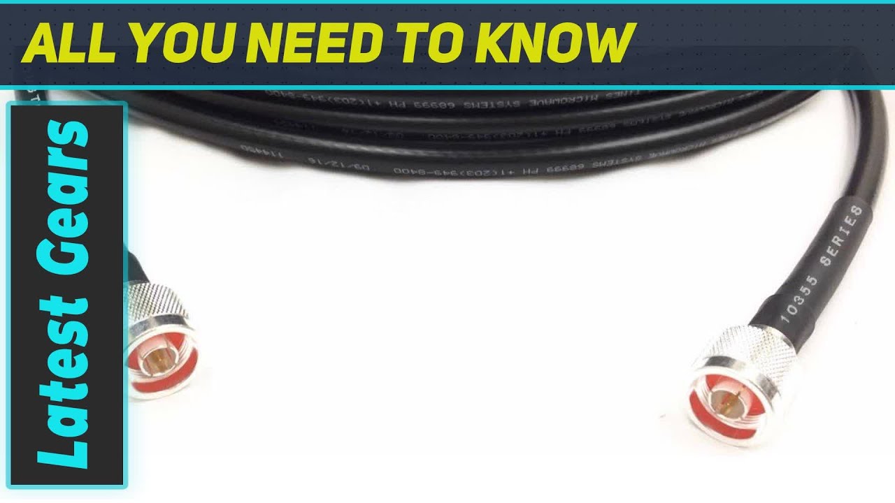 High Performance N Male to N Male LMR400 Coax Cable for Ham Radio & WiFi Antennas
