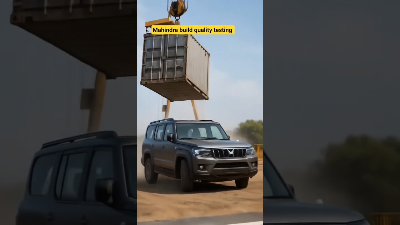 Mahindra New Car 2025 quality testing #aigenerated #ai #mahindra #mahindrascorpio