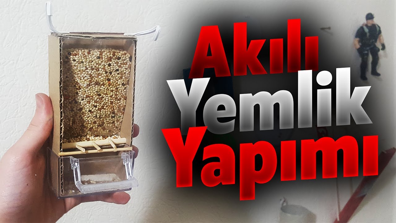 Akıllı Yemlik Nasıl Yapılır ? - Kuş Akıllı Yemlik Yapımı