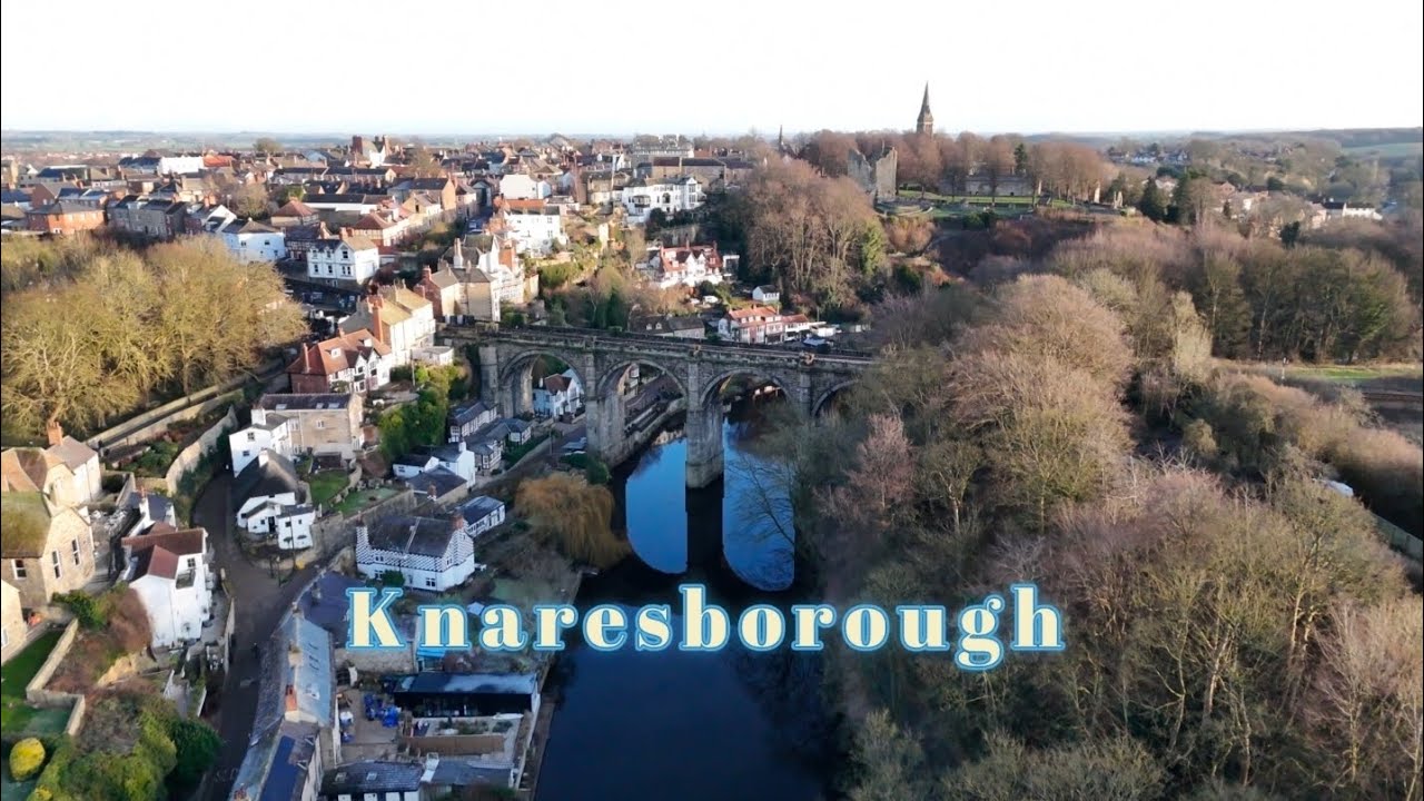 Knaresborough, Yorkshire by Drone and some cute otters 😀