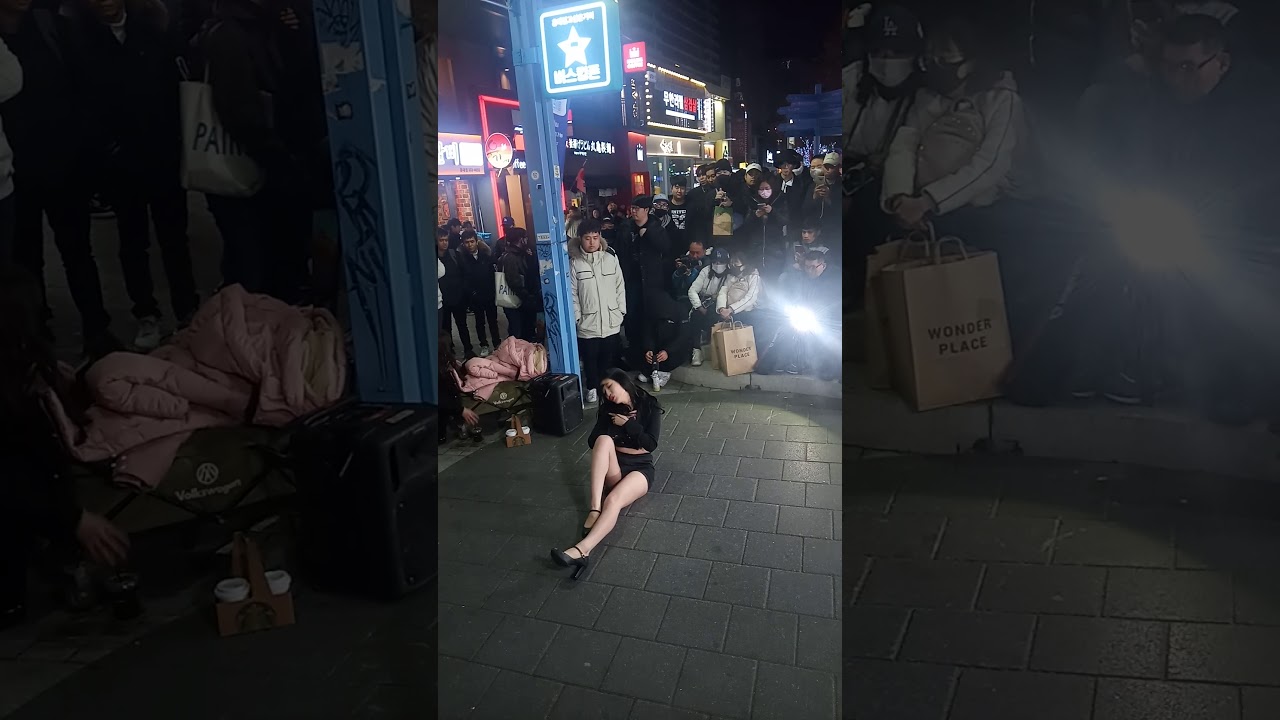 수련수련,퀸다미 홍대버스킹 직촬4(스타후르츠)
