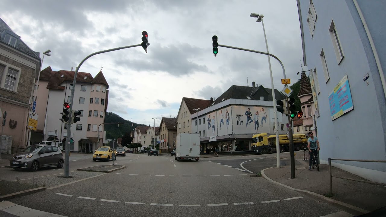 Geislingen an der Steig Stadtrundfahrt Lustig Musik Germany 4k Video Deutschland Live Baden W&uuml;rttemb