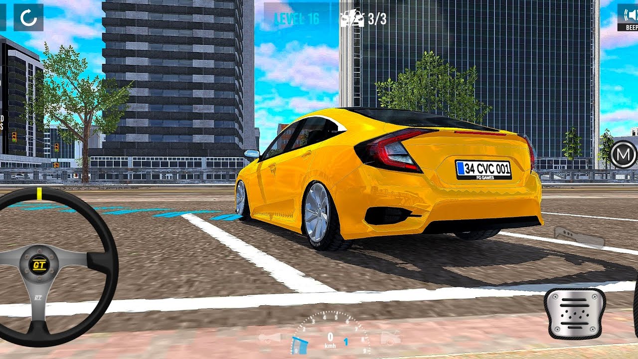 Yellow 🟡 Car Parking Game Simulator 3d multi level game Android Gameplay 