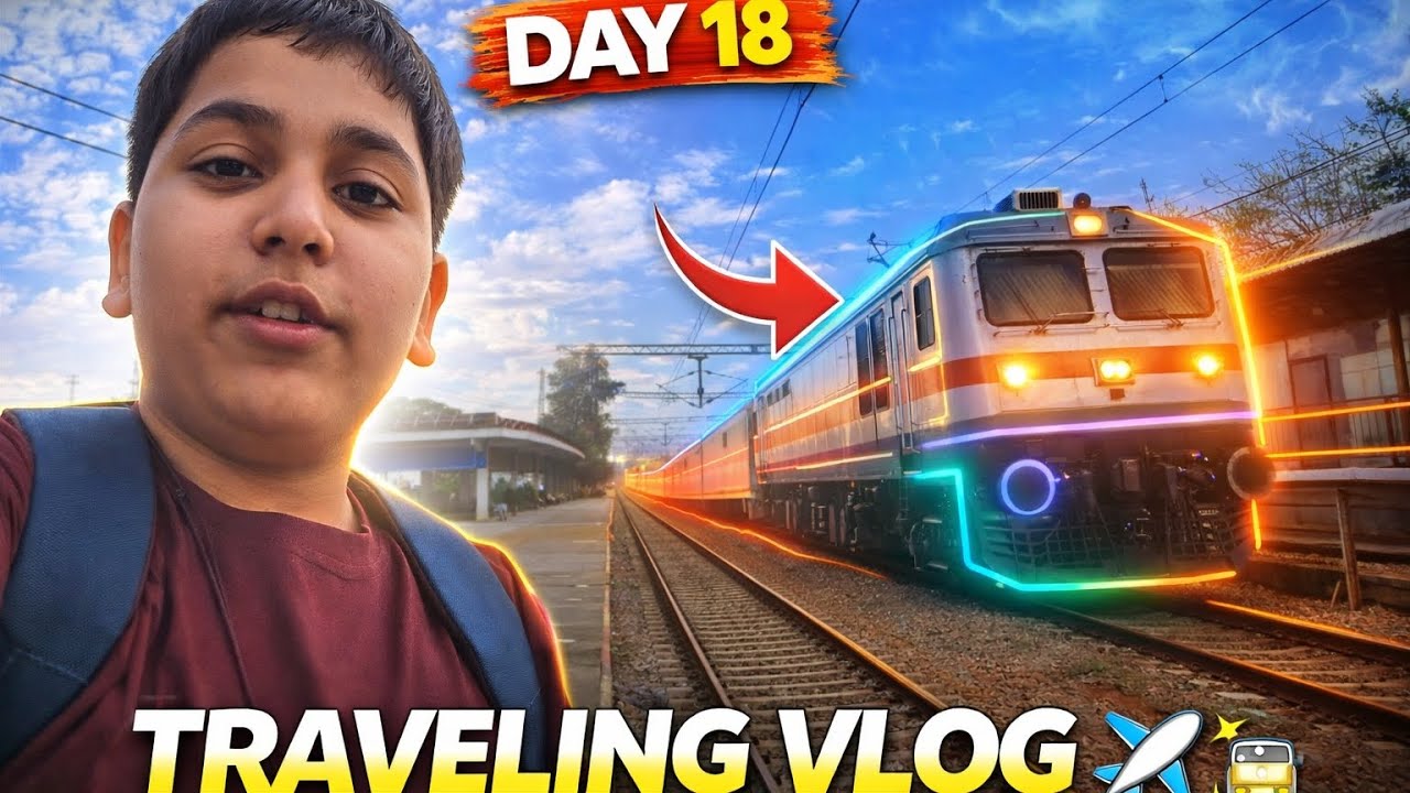 Day:-18 TRAVELING VLOG.🚞#trending #minivlog #comments #subscribe #funny #like #explore .
