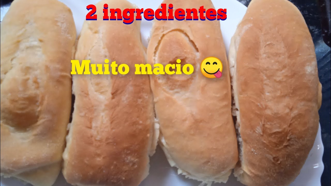 Pão francês caseiro muito fofinho com apenas 2 ingredientes!!!