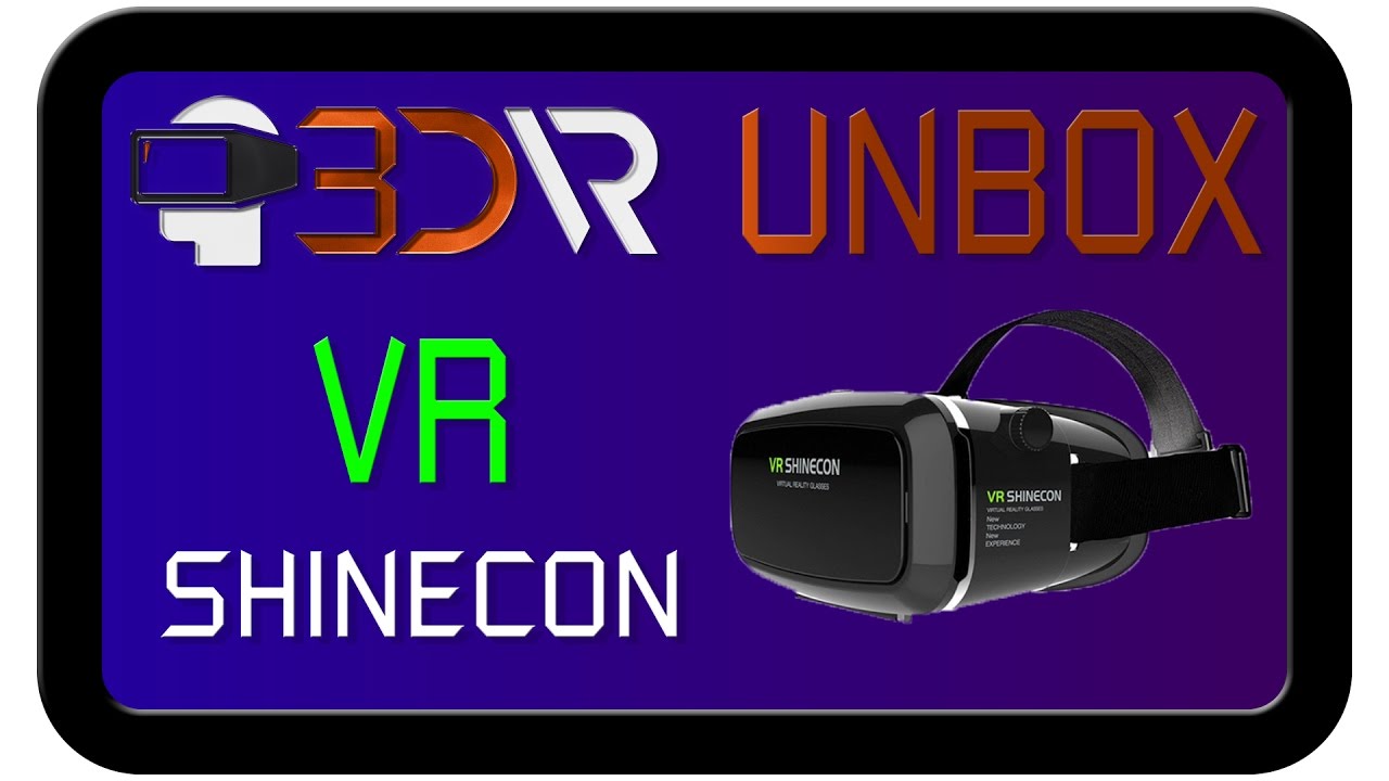 Распаковка очков виртуальной реальности VR Shinecon для смартфонов