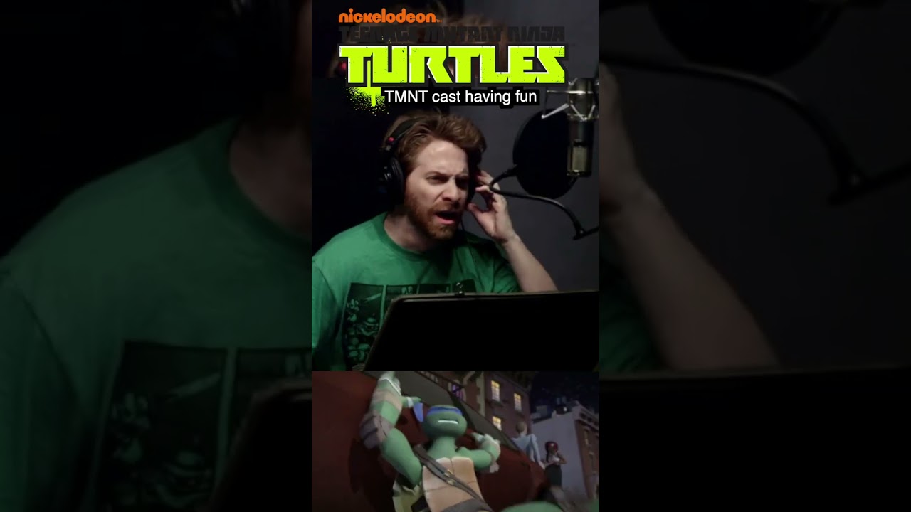 Актеры TMNT веселятся 
