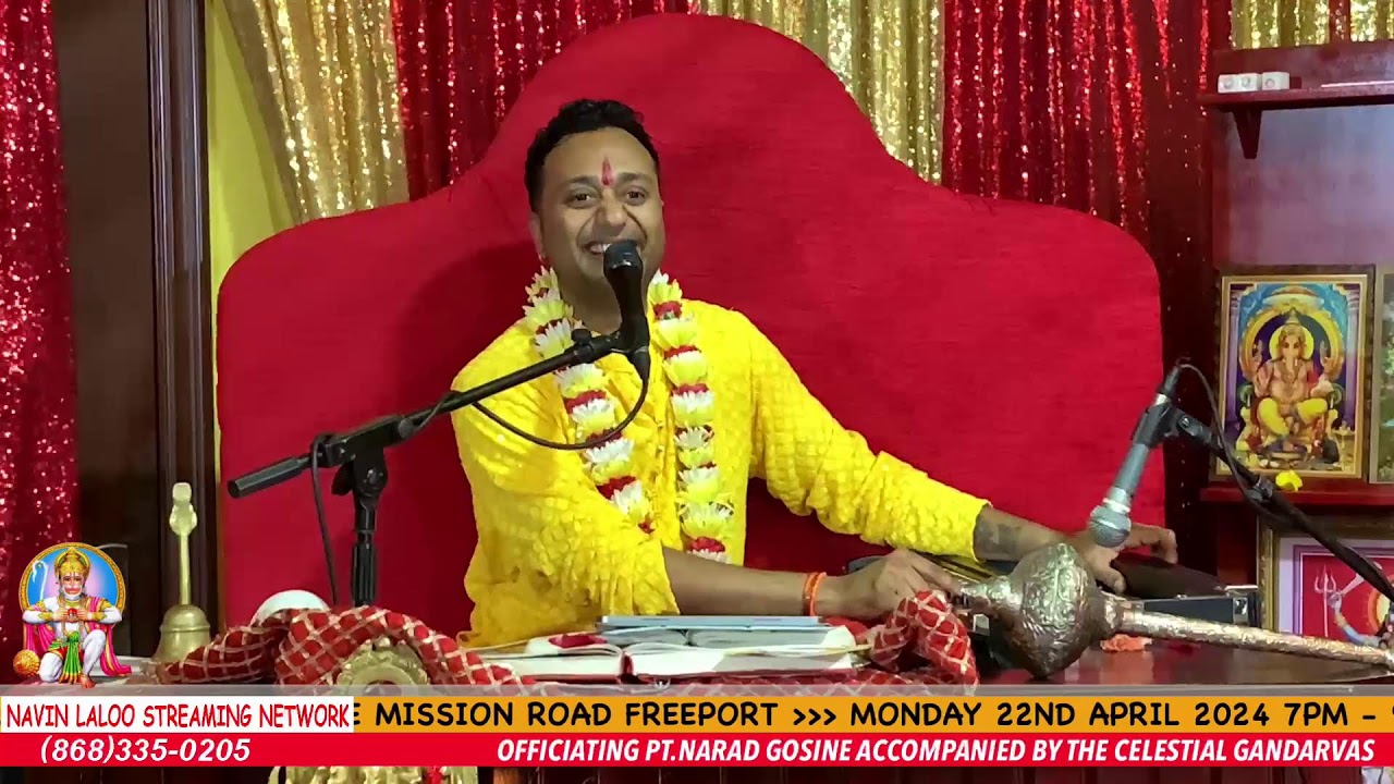 Hanuman Yagna Night Four - Mr. Ajodha & Mrs. Andean Rambharose.