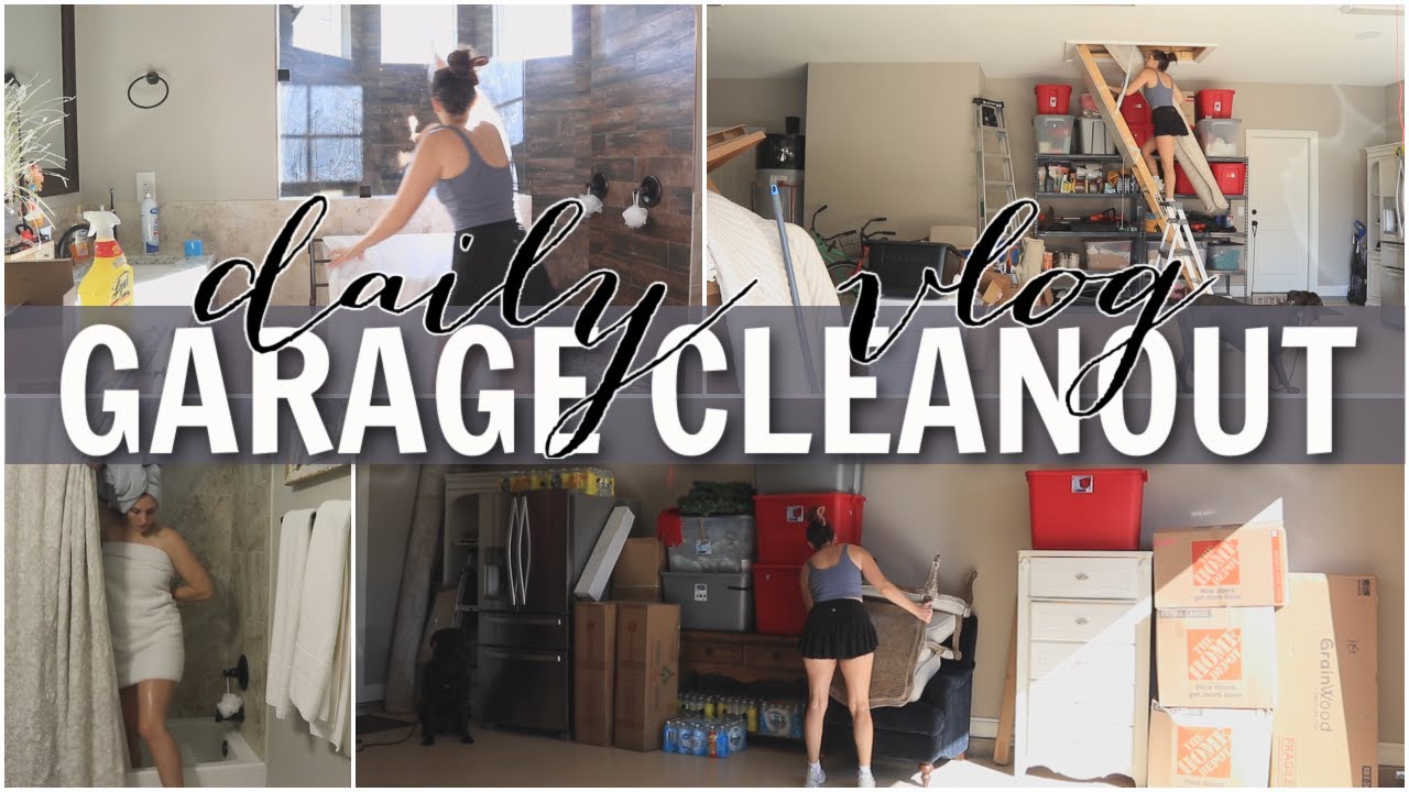 DAILY VLOG | BIG CLEANING DAY AT HOME | TACKLING THE MESSY GARAGE | Skincare and Haircare Routine