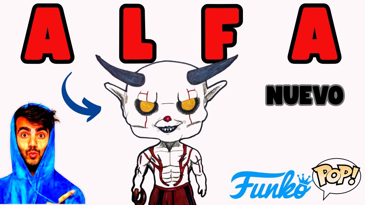 Como DIBUJAR al Nuevo PAYASO ALFA Funko Pop que ataco a FEDE VIGEVANI
