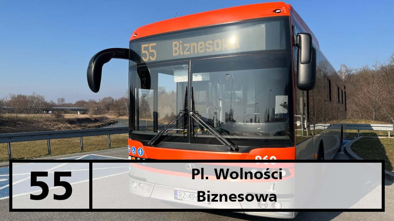 MPK Rzeszów linia 55 Plac Wolności - Biznesowa (linia archwialne)