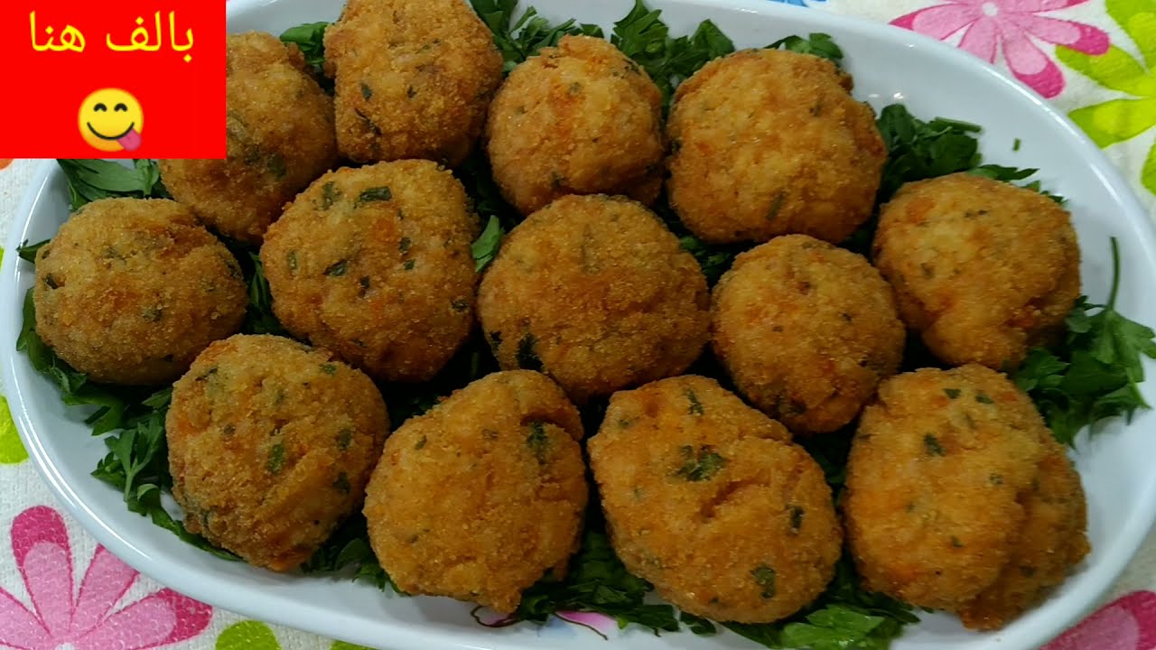 كرات الارز المقلية fried rice balls / أنا وبنتي للطبخ والكروشيه