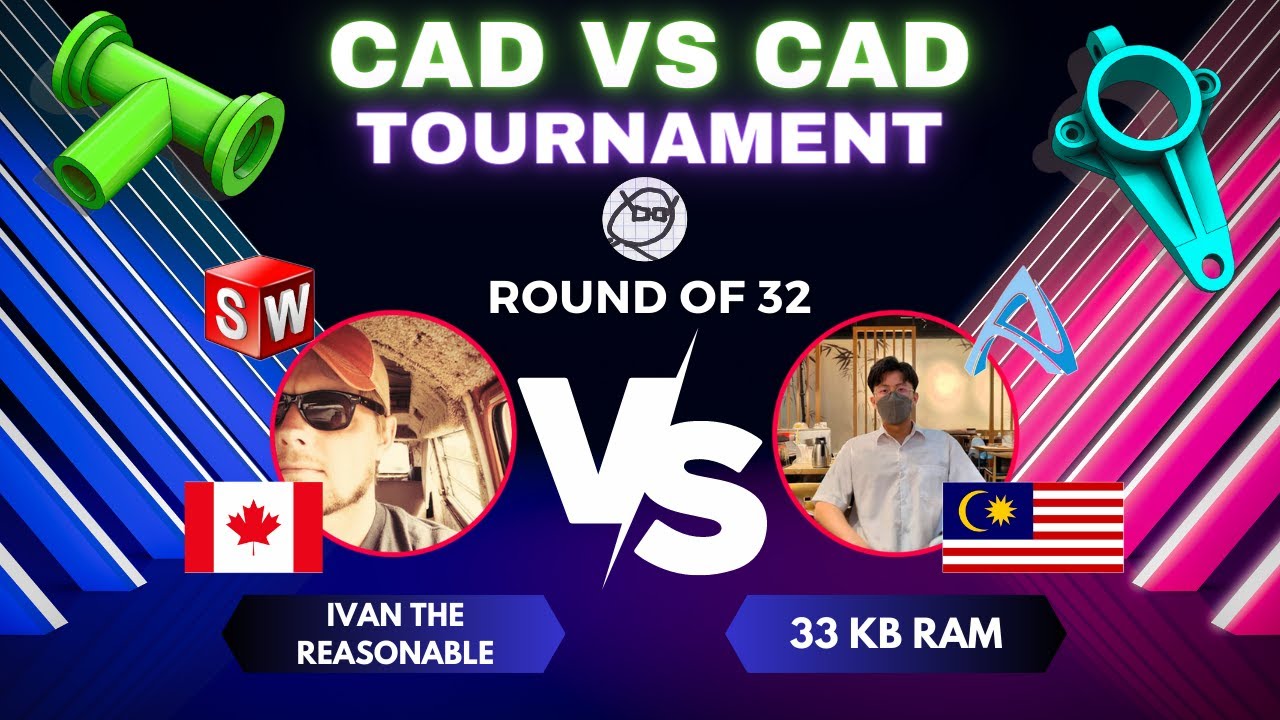 3D CAD TOURNAMENT - SOLIDWORKS vs SOLIDWORKS - August 12th