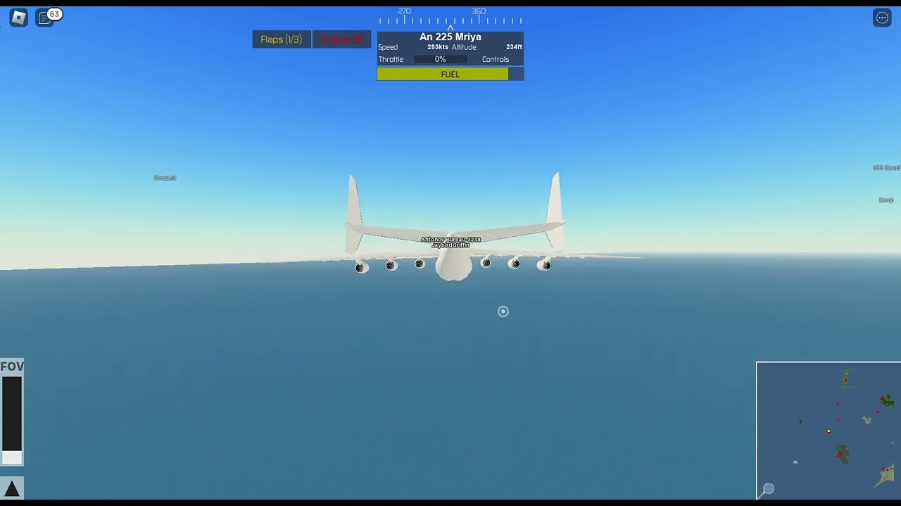 Antonav 225 water landing