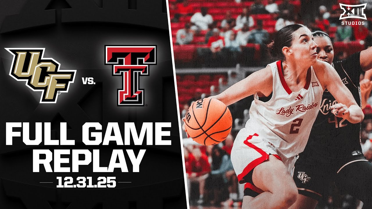 UCF vs. Texas Tech Full Game Replay (12.31.25) | 2025-26 Big 12 Women's Basketball
