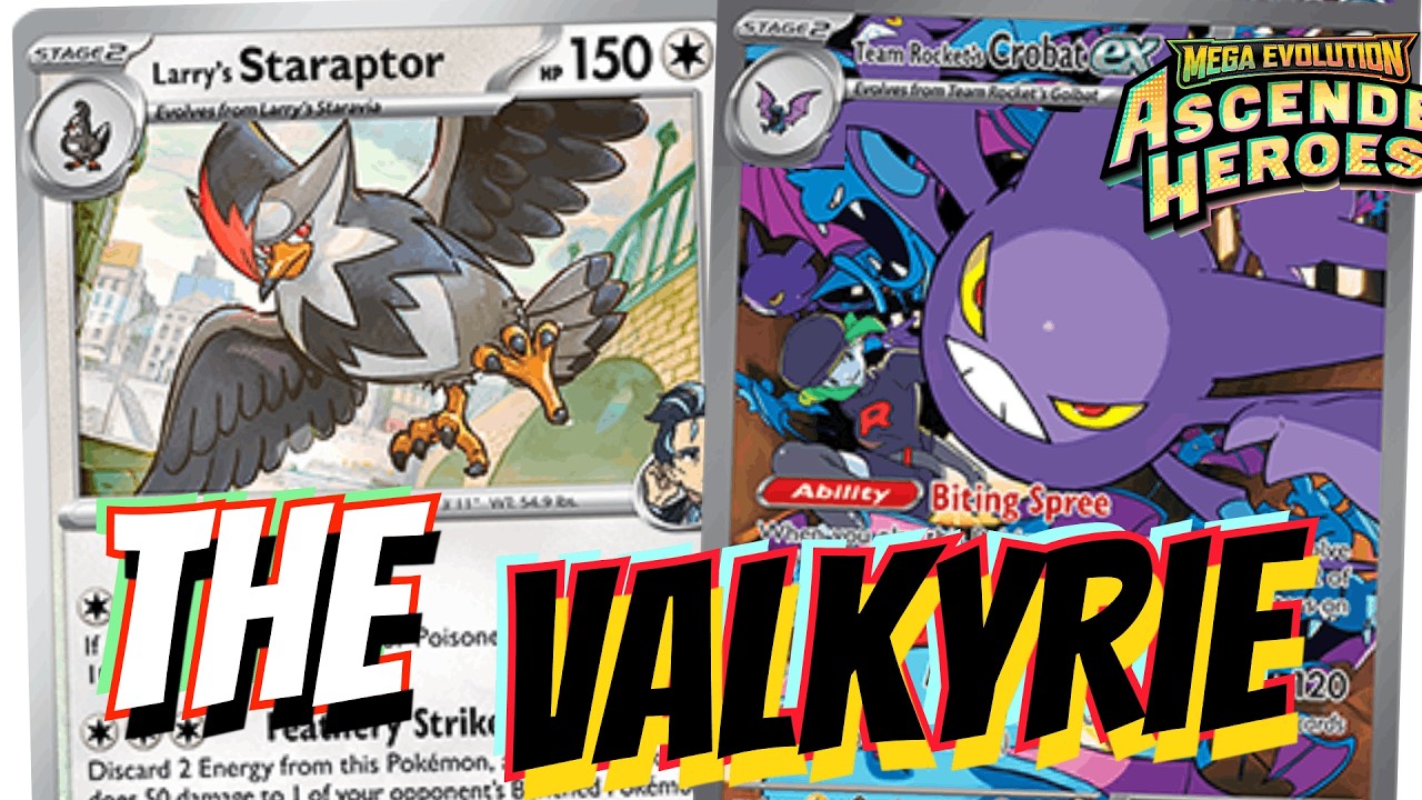 Larry's Staraptor Crazy Spread - Single Prize Threat! 🦅🧇 W/ Rocket's Crobat ex, Lycanroc & Ambipom