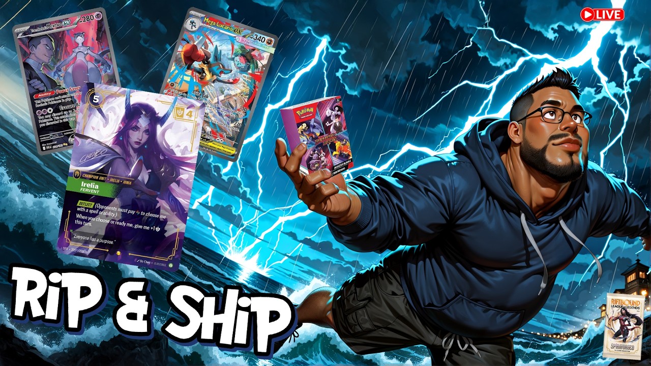 Tuesday Night RIP & SHIP - Riftbound - ETB Races - Pull Box - Destined Rivals - Giveaways & More