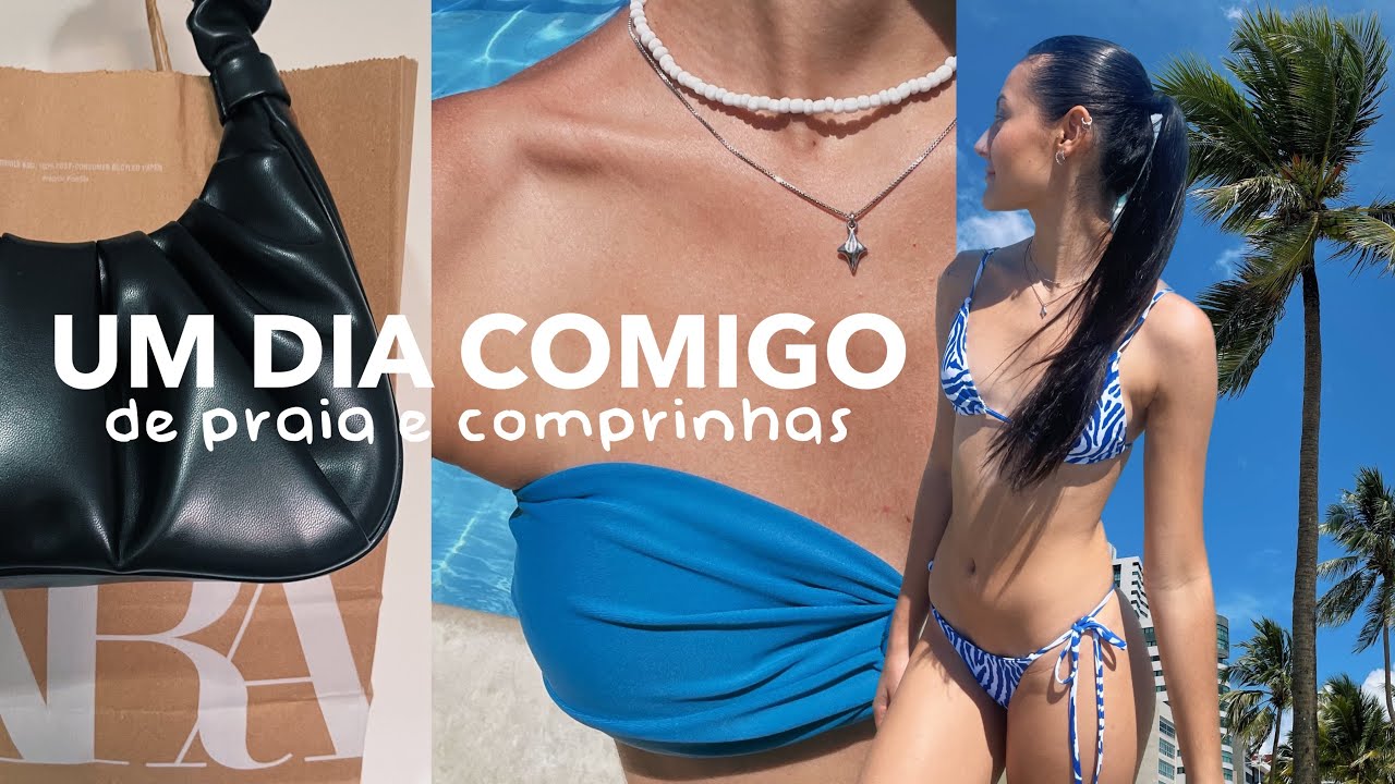 VLOG | um dia de praia e comprinhas🫶🏼
