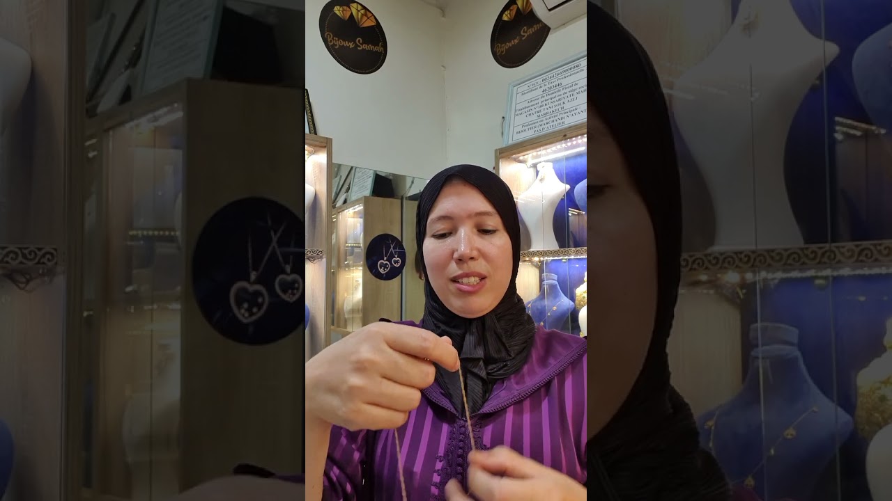 فيديو خطير البنات سناسل ابتداءا من  1000 درهم موديلات روعة😍💍💎