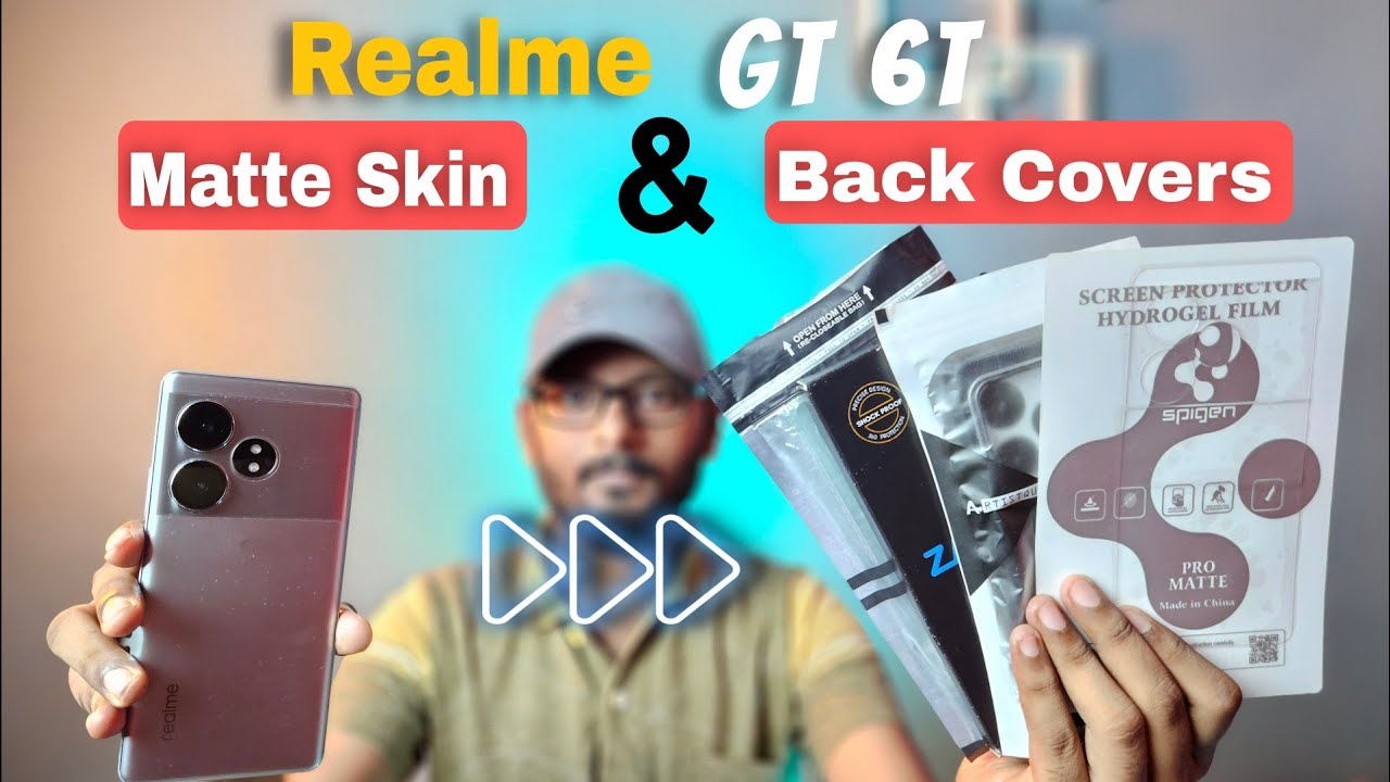 Realme GT 6 / GT 6t Unique Covers and Membrane / Protective Film