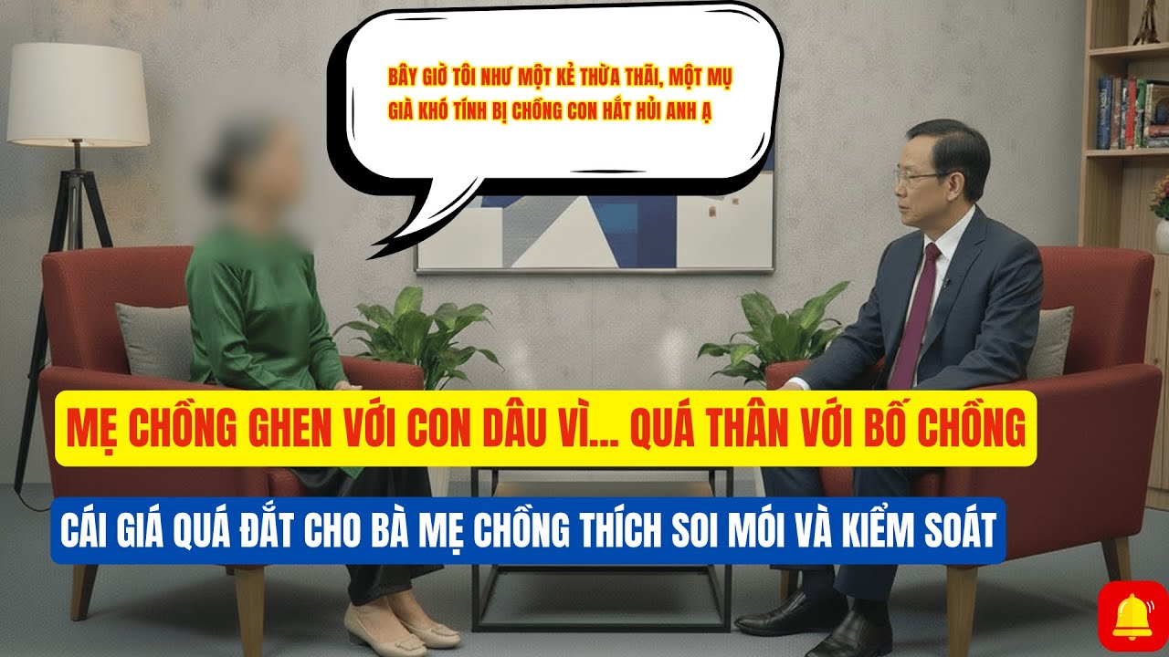 MẸ CHỒNG GHEN VỚI CON DÂU VÌ..... 'QUÁ THÂN THIẾT' VỚI BỐ CHỒNG