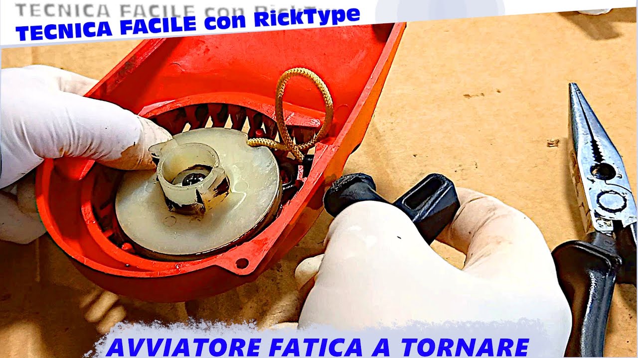 Motosega con avviatore che fatica a riavvolgere la fune: soluzione