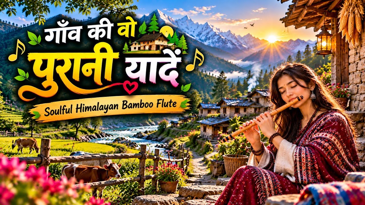 गाँव की वो पुरानी यादें 🎶 | Soulful Himalayan Bamboo Flute | Nepali Flute Music | Setu Pareek Music