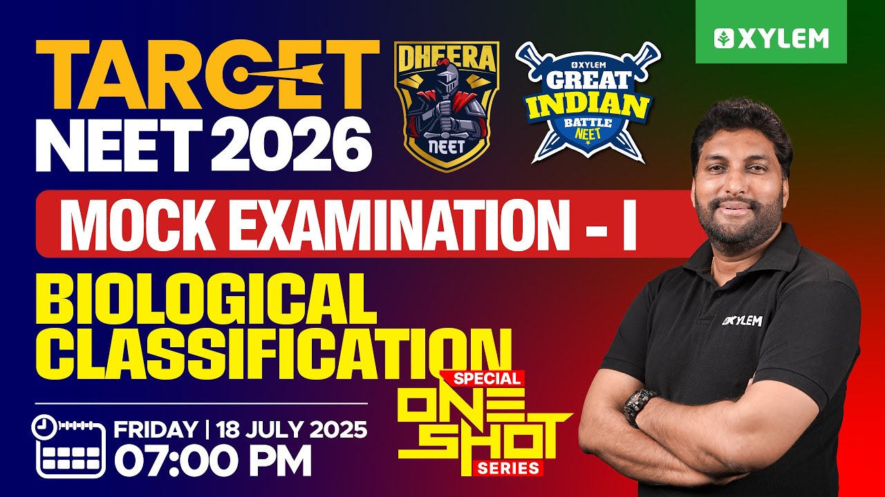 Target NEET 2026 - GIB:NEET Mock Examination - I |Special One Shot Series- Biological Classification