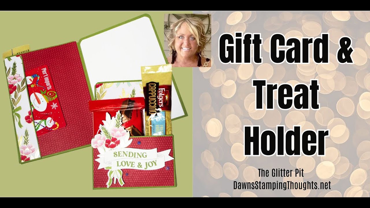 DIY Holiday Treat Holder with Gift Card Pocket Project | Stampin' Up! Christmas Project