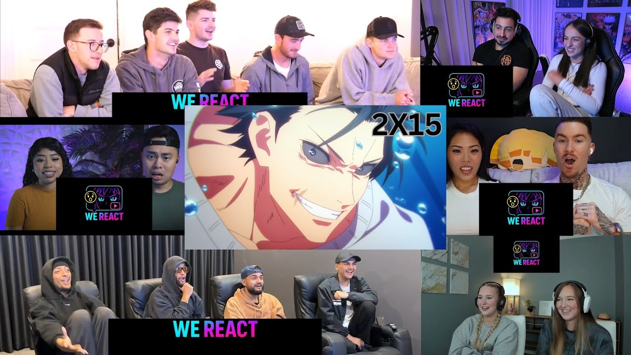 Jujutsu Kaisen Season 02 Episode 15 | Reaction Mashup #anime #jujutsukaisen #animereactionmashup